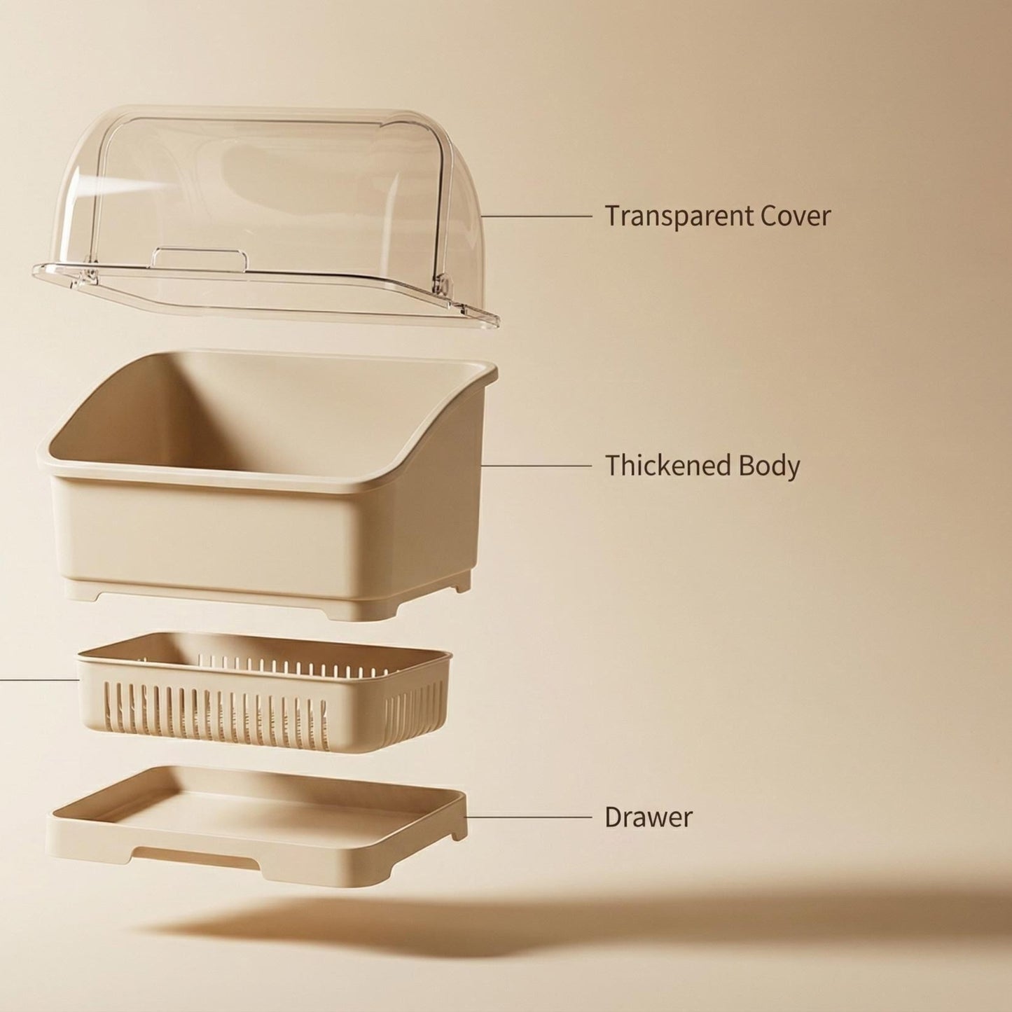 Kitchen Plastic Dish Rack & Organizer