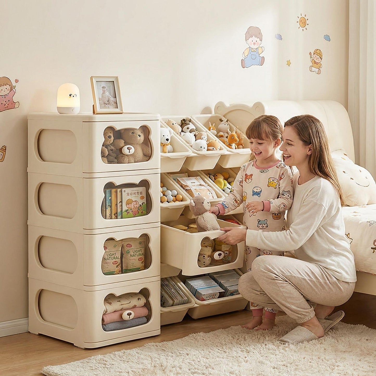 Cute Drawer-Style Nightstand for Bedrooms