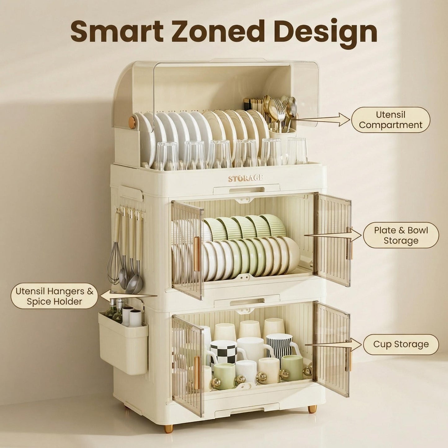 Dust-proof Storage Cabinet for Bowls