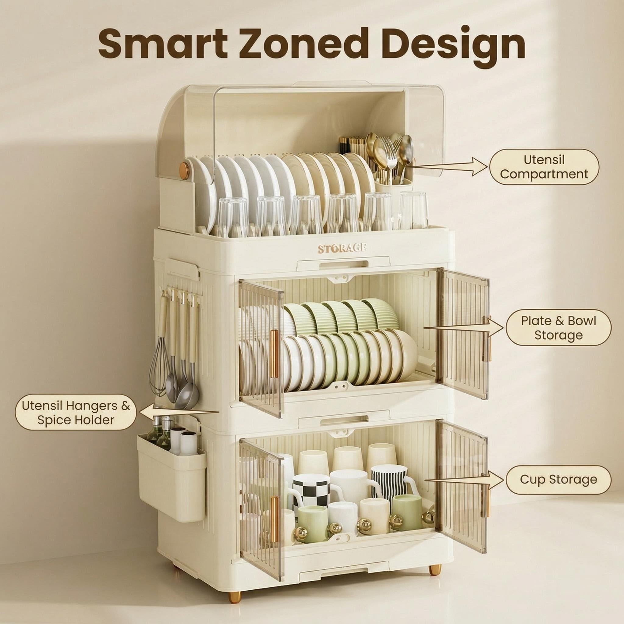 Dust-proof Storage Cabinet for Bowls
